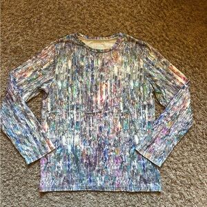 Women’s SHEIN Long Sleeved Tee; Multicolored; Size S